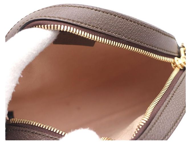 Gucci Mini borsa a tracolla GG Round con catena e borsa a tracolla Marrone - vista 8