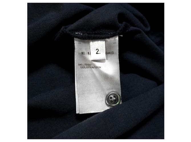 Thom Browne Kurzärmeliges T-Shirt mit Streifen und Tasche Blau - Ansicht 6