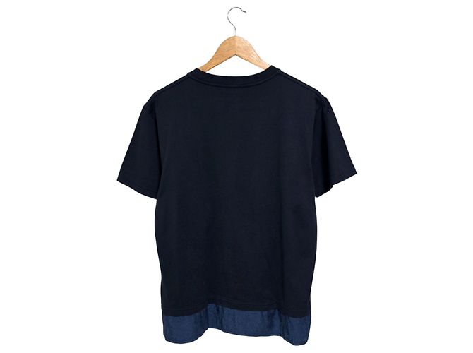 Dior Layered Kurzarm-T-Shirt Blau - Ansicht 2