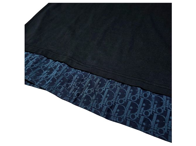 Dior Layered Kurzarm-T-Shirt Blau - Ansicht 3