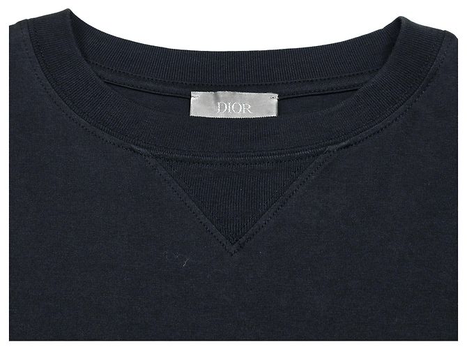 Dior Layered Kurzarm-T-Shirt Blau - Ansicht 4