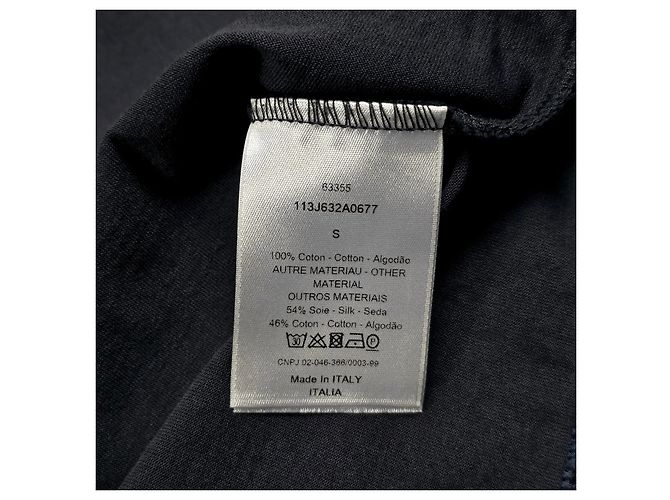 Dior Layered Kurzarm-T-Shirt Blau - Ansicht 5