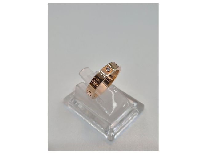 Cartier Love Ring Roségold Größe Diamantring Komplettset Pink - Ansicht 12