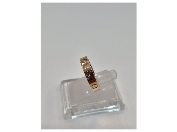Cartier Love Ring Roségold Größe Diamantring Komplettset Pink - Ansicht 15