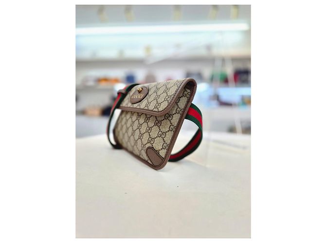 Gucci Vintage Supreme Web Hip Pack Gürteltasche Braun - Ansicht 12