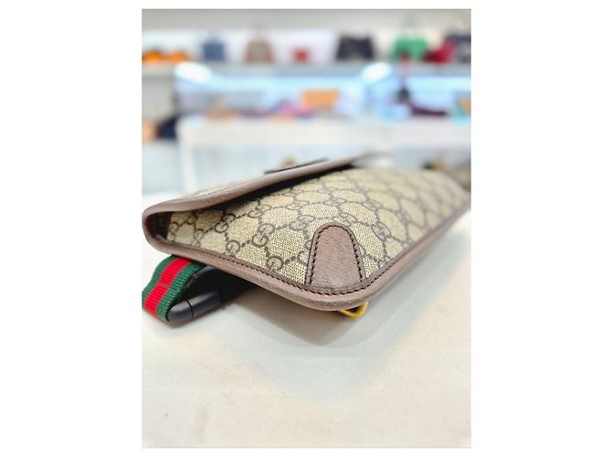 Gucci Vintage Supreme Web Hip Pack Gürteltasche Braun - Ansicht 17