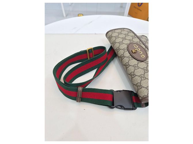 Gucci Vintage Supreme Web Hip Pack Gürteltasche Braun - Ansicht 19