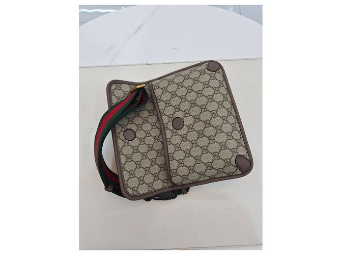 Gucci Vintage Supreme Web Hip Pack Gürteltasche Braun - Ansicht 20