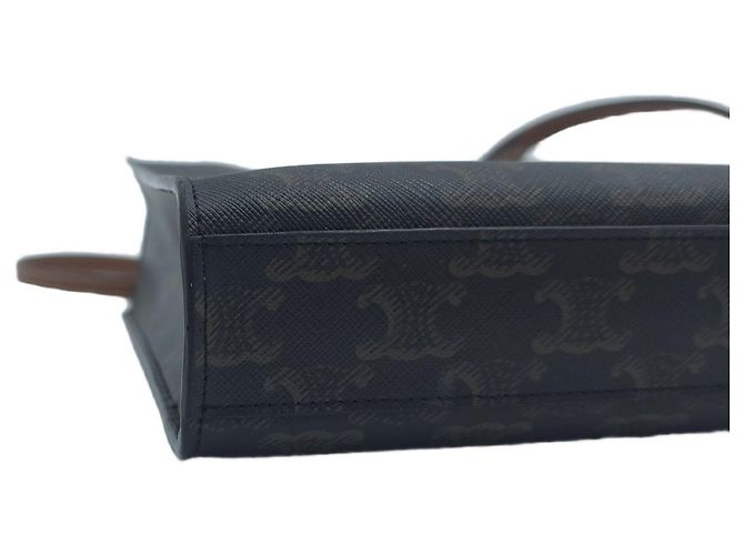 Céline Bolsa Tiracolo Cabas Vertical Mini Triumph Tote Brown - vista 6
