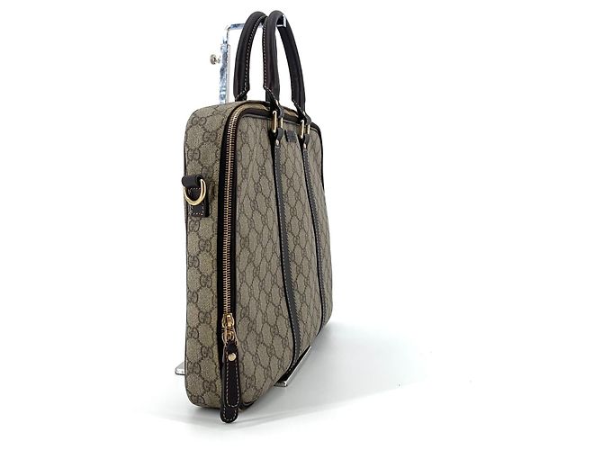 Gucci Valigetta e borsa tote in PVC, borsa a tracolla Marrone - vista 14