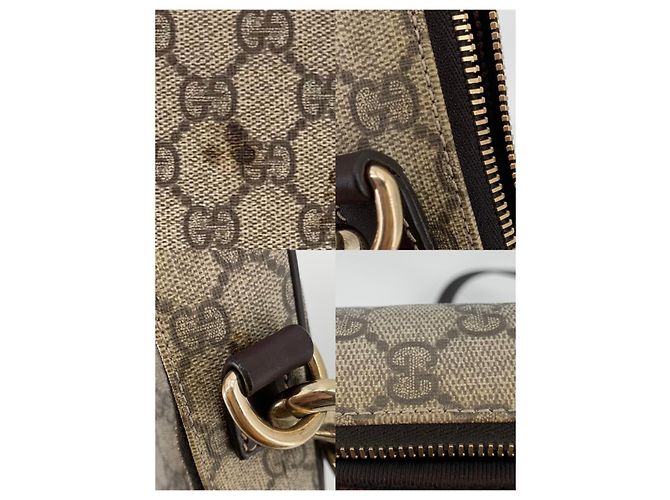 Gucci Valigetta e borsa tote in PVC, borsa a tracolla Marrone - vista 9