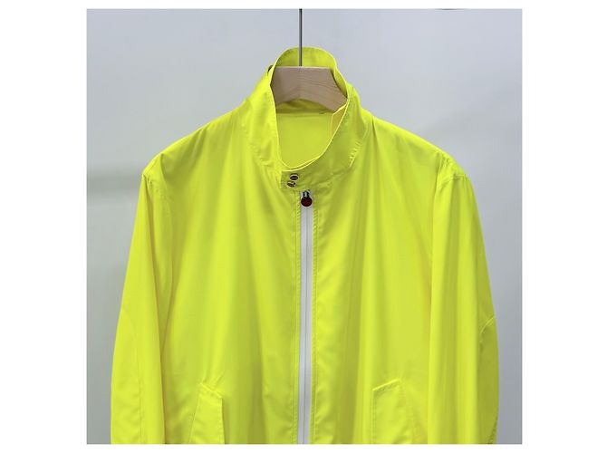 Kiton Nylon-Bomberjacke mit Stehkragen Gelb - Ansicht 2