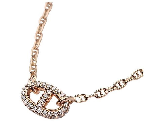 Hermès Bracciale Chandal Diamond SH Rose Gold Blue Stone Rosa - vista 2