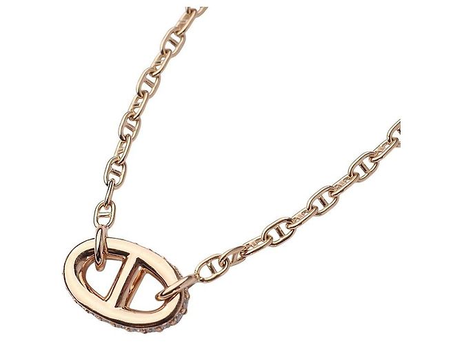 Hermès Bracciale Chandal Diamond SH Rose Gold Blue Stone Rosa - vista 3