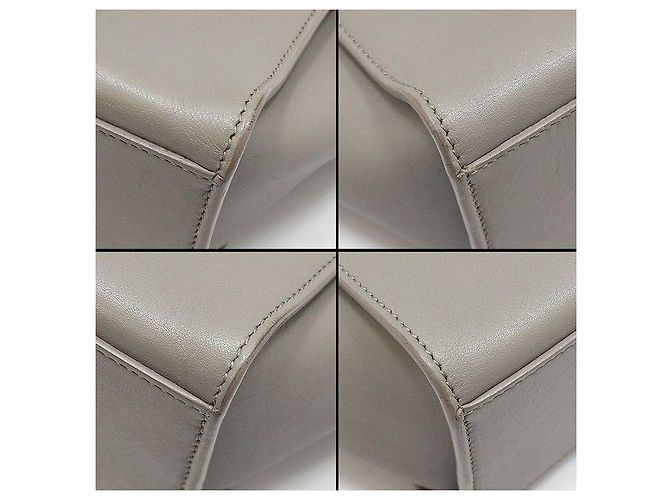 Saint Laurent Mini borsa cabas a tracolla Monogram Toy Marrone - vista 12