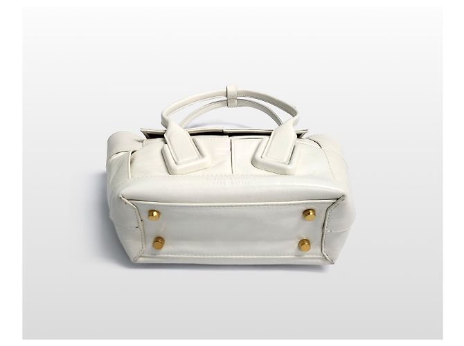 Bottega Veneta Mini borsa a tracolla White Arco Intrecciato Bianco - vista 13