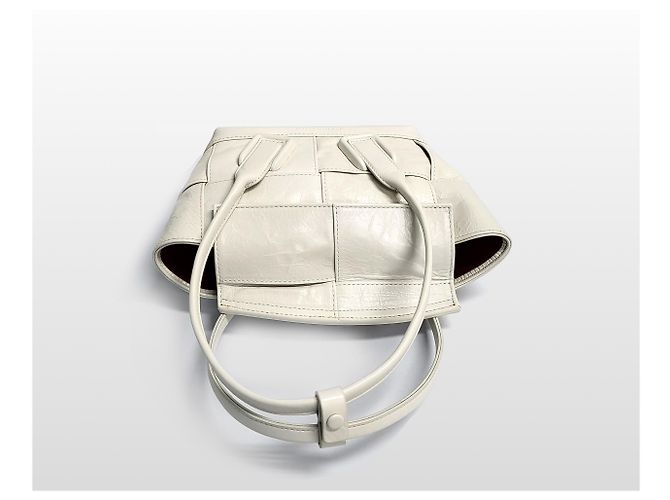 Bottega Veneta Mini borsa a tracolla White Arco Intrecciato Bianco - vista 3