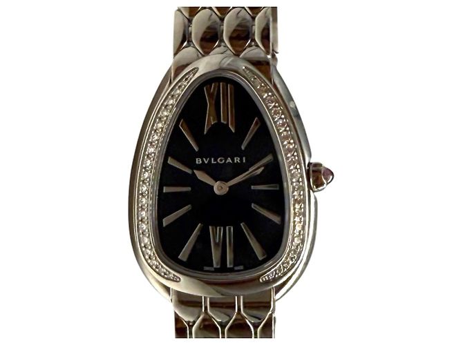 Bulgari Serpenti Seduttori Diamond Steel Uhr Silber - Ansicht 2