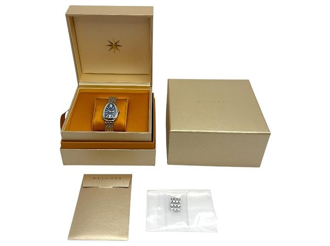 Bulgari Serpenti Seduttori Diamond Steel Uhr Silber - Ansicht 8