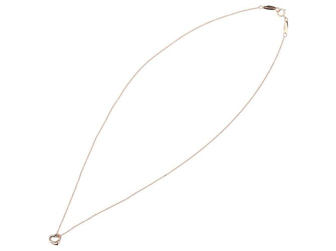 Tiffany & Co Collar Open Heart Elsa Peretti en oro rosa - vista 3