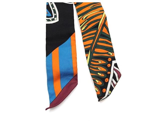 Hermès Seiden-Twilly-Schal Mehrfarben - Ansicht 3