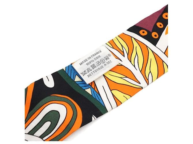 Hermès Seiden-Twilly-Schal Mehrfarben - Ansicht 4