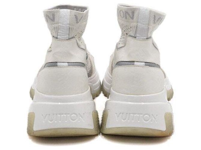 Louis Vuitton Sneakers Runaway Pulse da uomo in tela con monogramma bianco - vista 6