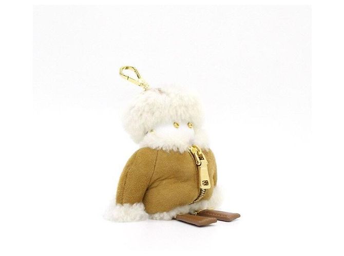 Prada Portachiavi e charm per borsa in shearling Soft Robot Multicolore - vista 3