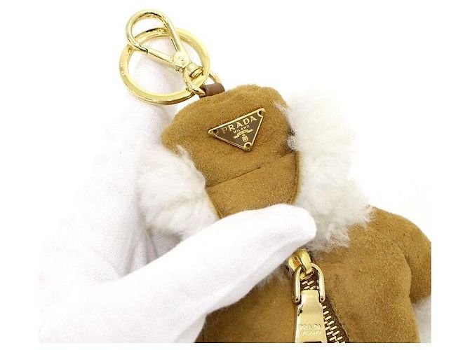 Prada Portachiavi e charm per borsa in shearling Soft Robot Multicolore - vista 9