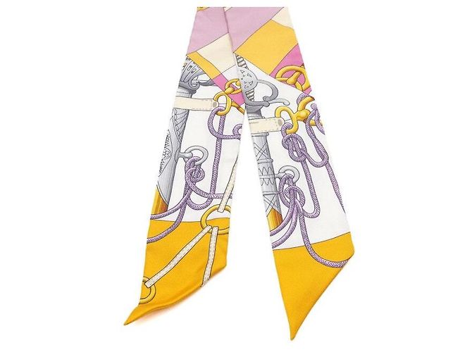 Hermès Pañuelo de seda para mujer Clickity Twilly Multicolor - vista 3