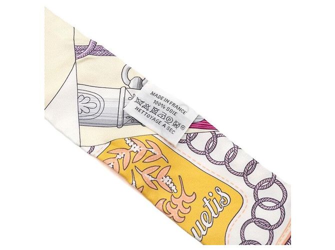 Hermès Pañuelo de seda para mujer Clickity Twilly Multicolor - vista 4