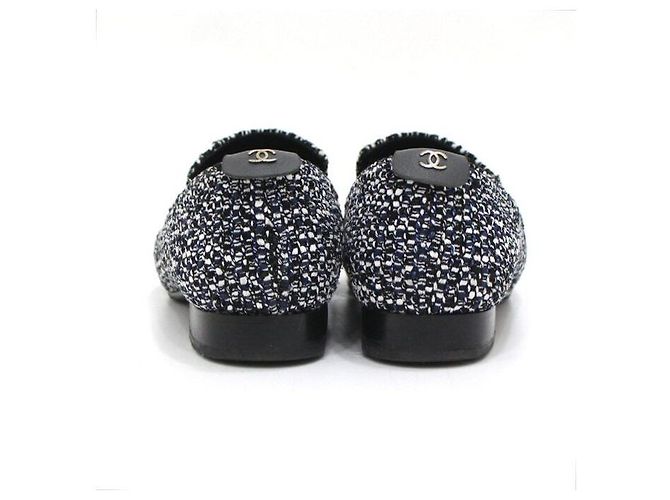 Chanel Mocassino in tweed da donna con pendente a moneta Multicolore - vista 5