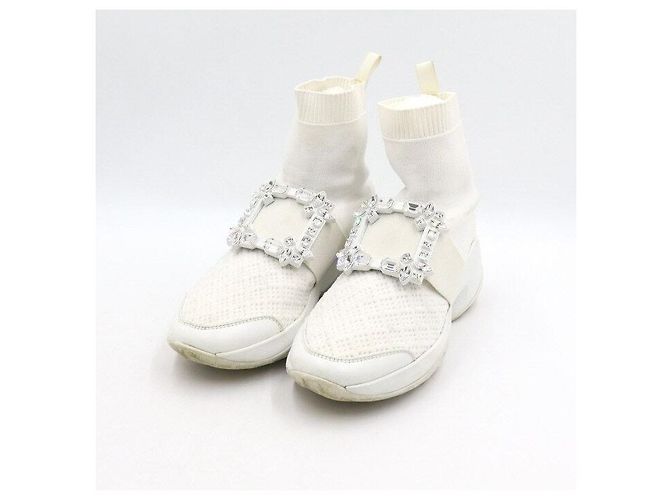 Roger Vivier Zapatillas Runner Square Crystal White para Mujer - vista 3