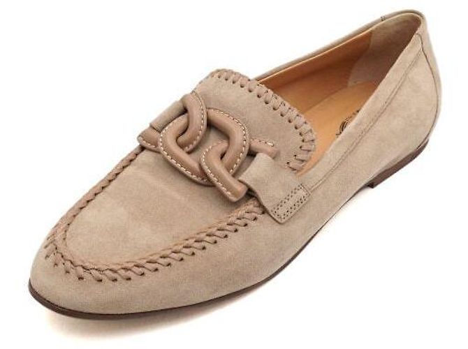 Tod's Mocassino in scamosciato Gate marrone da donna - vista 2