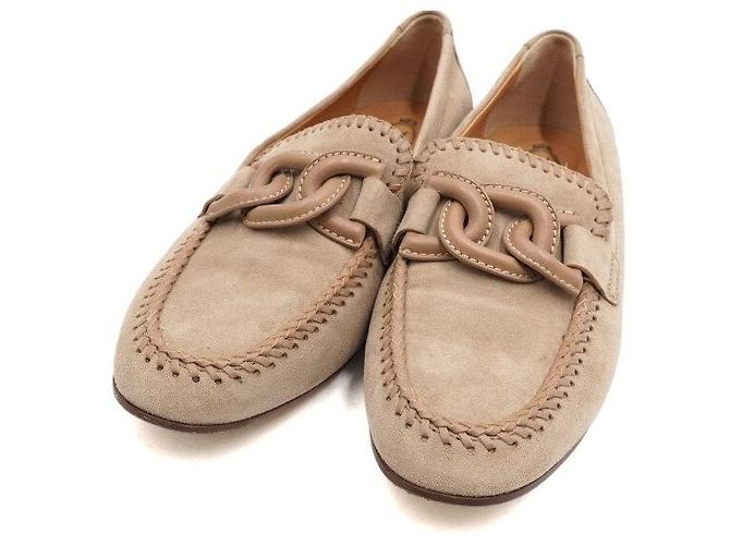 Tod's Mocassino in scamosciato Gate marrone da donna - vista 5