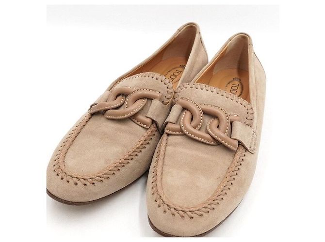 Tod's Mocassino in scamosciato Gate marrone da donna - vista 6