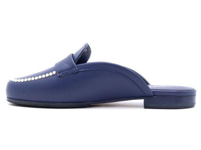 Chanel Mule Blopfer da donna con logo CC di perle - Sandali stagionali Blu - vista 5