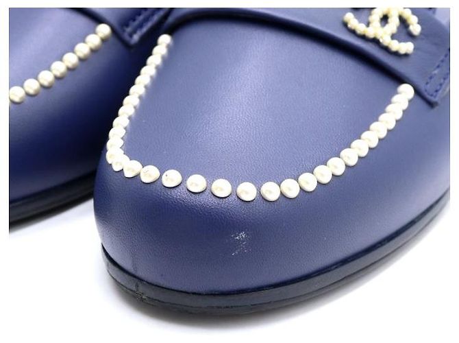 Chanel Mule Blopfer da donna con logo CC di perle - Sandali stagionali Blu - vista 6