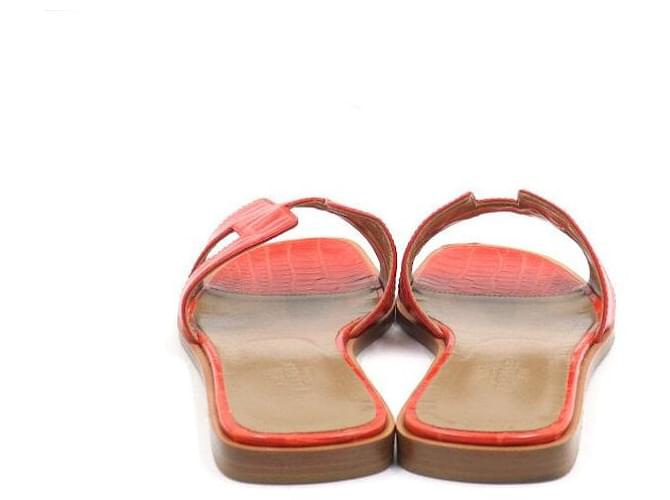 Hermès Ciabatte Oran da donna Rosso - vista 6