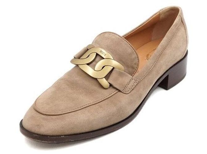 Tod's Mocassini in scamosciato marrone da donna - vista 2