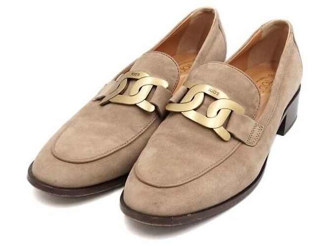 Tod's Mocassini in scamosciato marrone da donna - vista 3