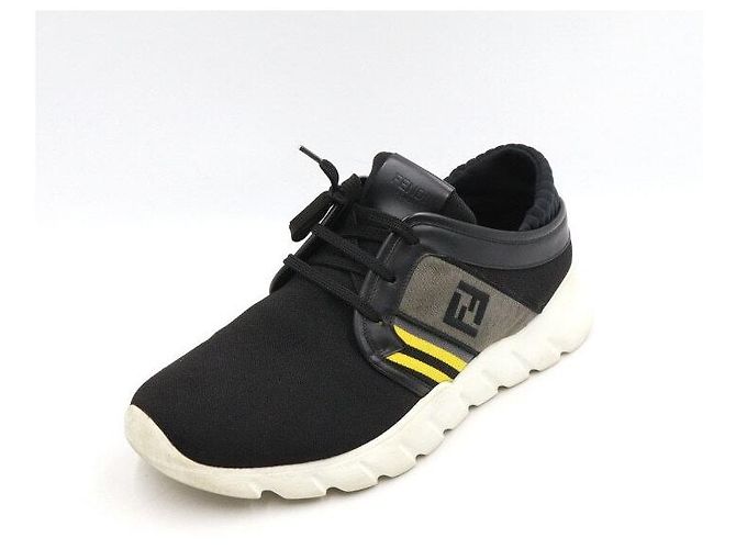 Fendi Strick-Sneaker für Herren Schwarz mit FF-Logo - Ansicht 2