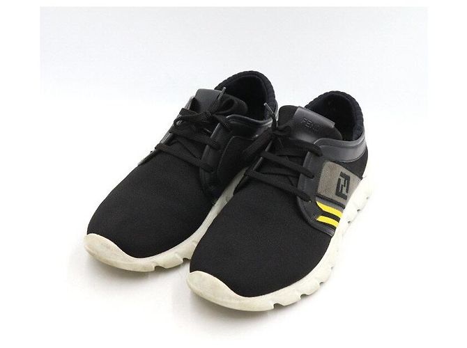 Fendi Strick-Sneaker für Herren Schwarz mit FF-Logo - Ansicht 3