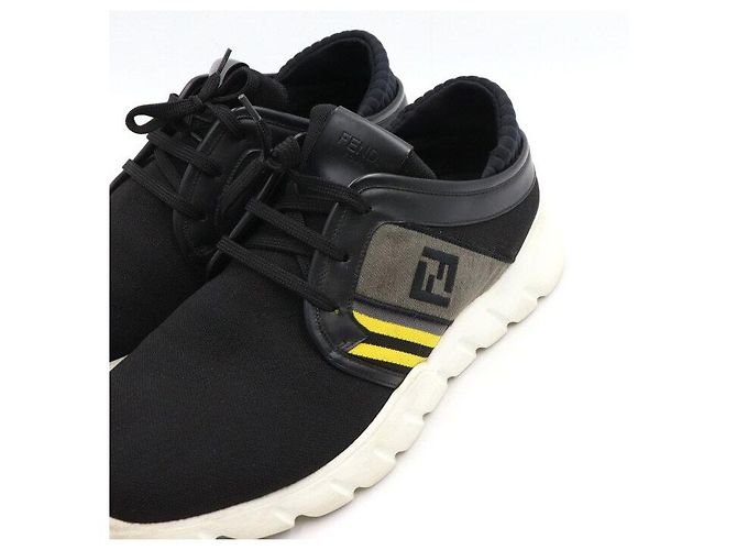 Fendi Strick-Sneaker für Herren Schwarz mit FF-Logo - Ansicht 5
