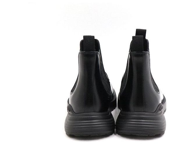 Dior Black Oblique Leather Combat Men's Chelsea Boots - view 6