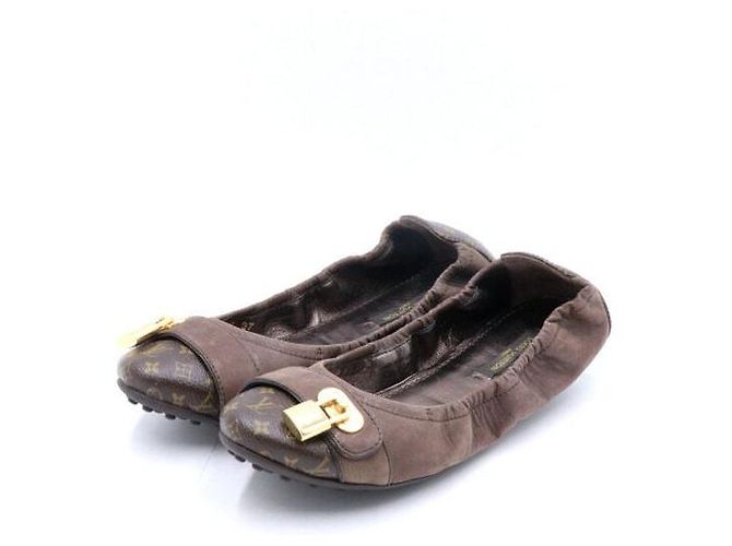 Louis Vuitton Ballerine Monogram Lock da donna Marrone - vista 3