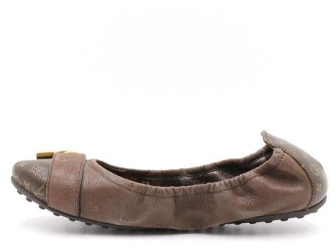 Louis Vuitton Ballerine Monogram Lock da donna Marrone - vista 4