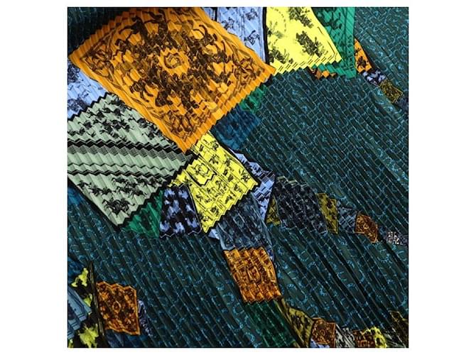 Hermès Sciarpa in seta plissettata multicolore da donna - vista 4