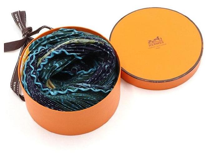 Hermès Sciarpa in seta plissettata multicolore da donna - vista 6