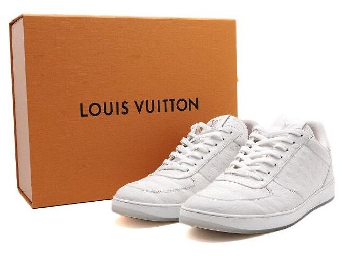 Louis Vuitton Sneakers Rivoli da uomo con monogramma bianco - vista 10